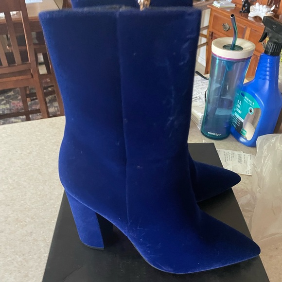 Lulus Shoes - Velour Boots